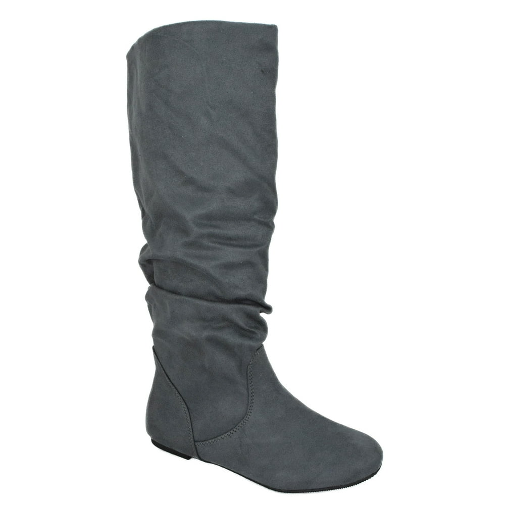 flat slouch boot