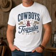 thumbnail image 2 of Cowboys & Tequila Western Graphic T-Shirt, Unisex Classic Fit Tee, 2 of 9