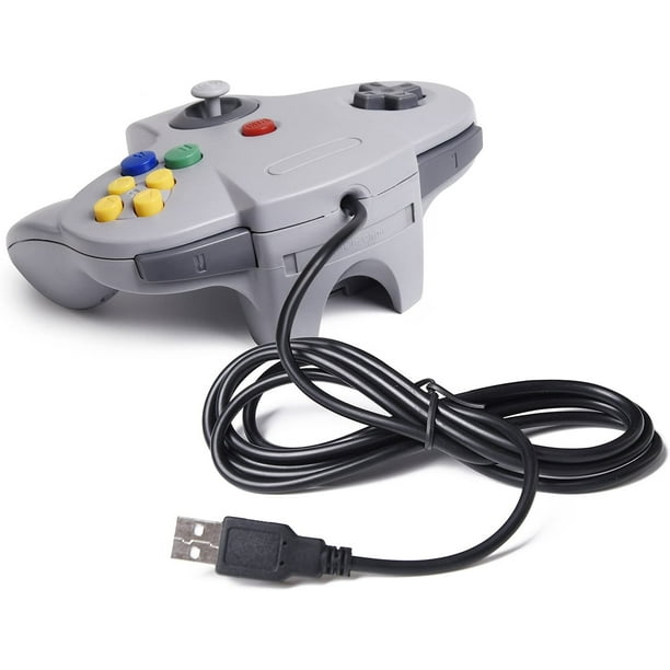 Classic N64 Controller, SAFFUN N64 Wired USB PC Game pad Joystick, N64 Bit USB Wired Game SAFFUN SAFFUN
