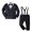 Black, variant on Vedolay Boys 2023 Outfits Boy's Two Piece Outfits Scoop Neck Crop Long Sleeve Top and Letter Graphic Pants Set,Black 2-3 Years