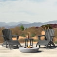 thumbnail image 4 of WestinTrends Dylan Outdoor Adirondack Chair With Ottoman And Side Table 5-Piece Set, Gray, 4 of 17