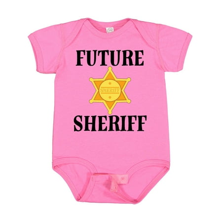 

Inktastic Future Sheriff Badge Outfit Gift Baby Boy or Baby Girl Bodysuit