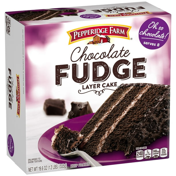 Pepperidge Farm Frozen Chocolate Fudge Layer Cake 19 6 Oz Box Walmart Com