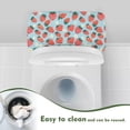 thumbnail image 4 of ZIATUBLE Strawberry Toilet Tank Top Cover Washable Toilet Tank Dust Cover with Elastic Bottom Toilet Tank Protector Cover Easy to Clean Toilet Bowl Tank Covers for Bathroom, 4 of 5