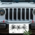 thumbnail image 5 of Palm Tree Sketch Front License Plate, Metal License Plate, Funny Standard Plates Personalized Novelty Decorative For Men/Women/Boys/Girls Car 6×12 Inch, 5 of 6