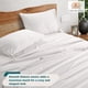 thumbnail image 2 of Casa Platino 100% Egyptian Cotton Juegos de Sábanas de Tamaño Matrimonial: 1000 Hilos, Confort Nocturno con Acabado de Satén Suave de Lujo para Hotel, Bolsillo Profundo de 15", Fácil Cuidado, Blanco, 2 of 12