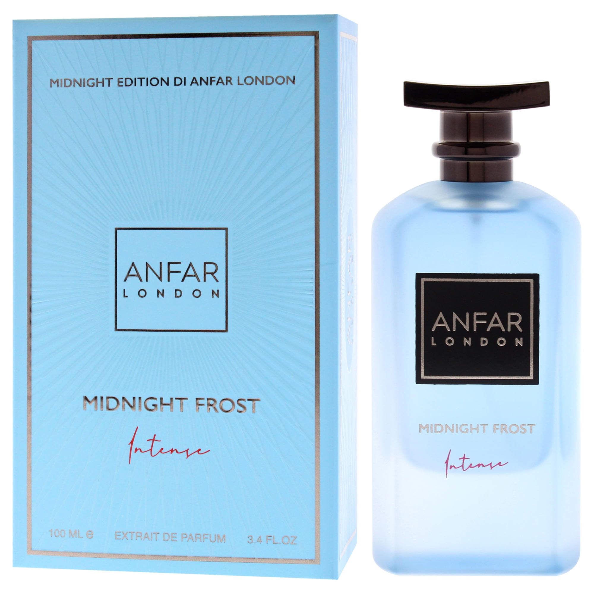 ANFAR Midnight Frost (Rasasi Hawas系) Anfar Midnight Frost Intense Extrait De Parfum Spray, 3.4 oz, Plum