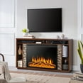 thumbnail image 2 of Costway 34"Electric Fireplace Insert Heater Log Flame Effect w/ Remote Control 1500W, 2 of 10