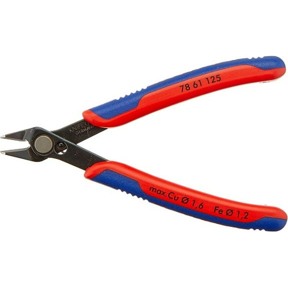 Knipex Tools KX7861125SBA 4.9 in. Electronics Super-Knips Cutting Pliers