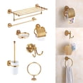 thumbnail image 6 of 7PCS Bathroom Vintage Hardware Complete Toilet Accessories Set Copper Finish Towel Bar, 6 of 11