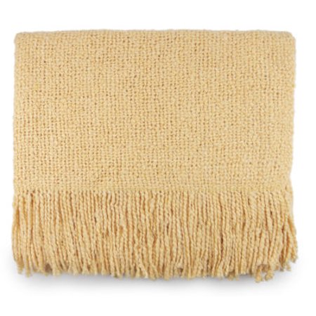 Kennebunk Campbell Woven Throw  Lemon