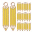 thumbnail image 1 of Pencil Shaped Charms Alloy Yellow For Beginners Diy Projects 20Pcs, 1 of 9