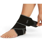 ComfiLife Ankle Brace for Men & Women, Orthopedic Brace - Adjustable Compression Wrap, Ankle Sleeve for Plantar Fasciitis, Tendinitis, Sprain, Swelling, Minor Sprains, Sports, Breathable, One Size