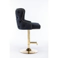 thumbnail image 4 of Velvet Chair Stool Adjustable Height, Luxurious Lion Head Detail, 4 of 5