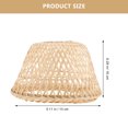 thumbnail image 6 of Monyance Desk Lamp Lampshade Rattan Lamp Shade Small Table Lamp Cover(7.09X4.72X3.94Inches), 6 of 10