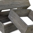 thumbnail image 6 of Ekena Millwork Set of 3, Square, Open Back, Vintage Farmhouse Shadow Box Shelves, Barnwood Decor Collection, Reclaimed Grey, 6 of 12