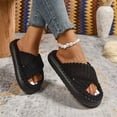 thumbnail image 4 of Wowcloth Flat Slippers for Women – Cozy Cross-Band Slip-On with Soft Indoor Winter Comfort for Home Footwear, 4 of 9