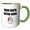 Green/White, variant on 3drose, Dear Santa Define Good, 15oz Mug