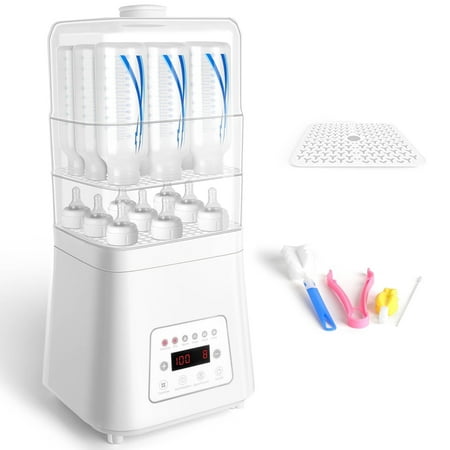 Morfone 8 in 1 Baby Bottle Sterilizer and Dryer for Baby Bottles Pacifiers Breast Pump, Touch Screen & Auto-off Bottle Sanitizer