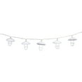 thumbnail image 4 of Northlight LED Lighted Lantern Christmas Light Set - White - 3' Clear Wire - 10ct, 4 of 5