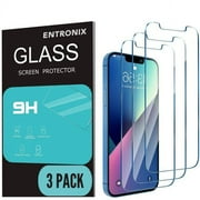 Entronix Screen Protector Compatible with iPhone 12 / iPhone 12 Pro, Clear Tempered Glass, 3-Pack