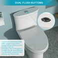 thumbnail image 7 of Boyel Living One Piece Elongated Dual Flush Toilet with 1.6/1.1 GPF, Soft-close Seat Included, 7 of 7