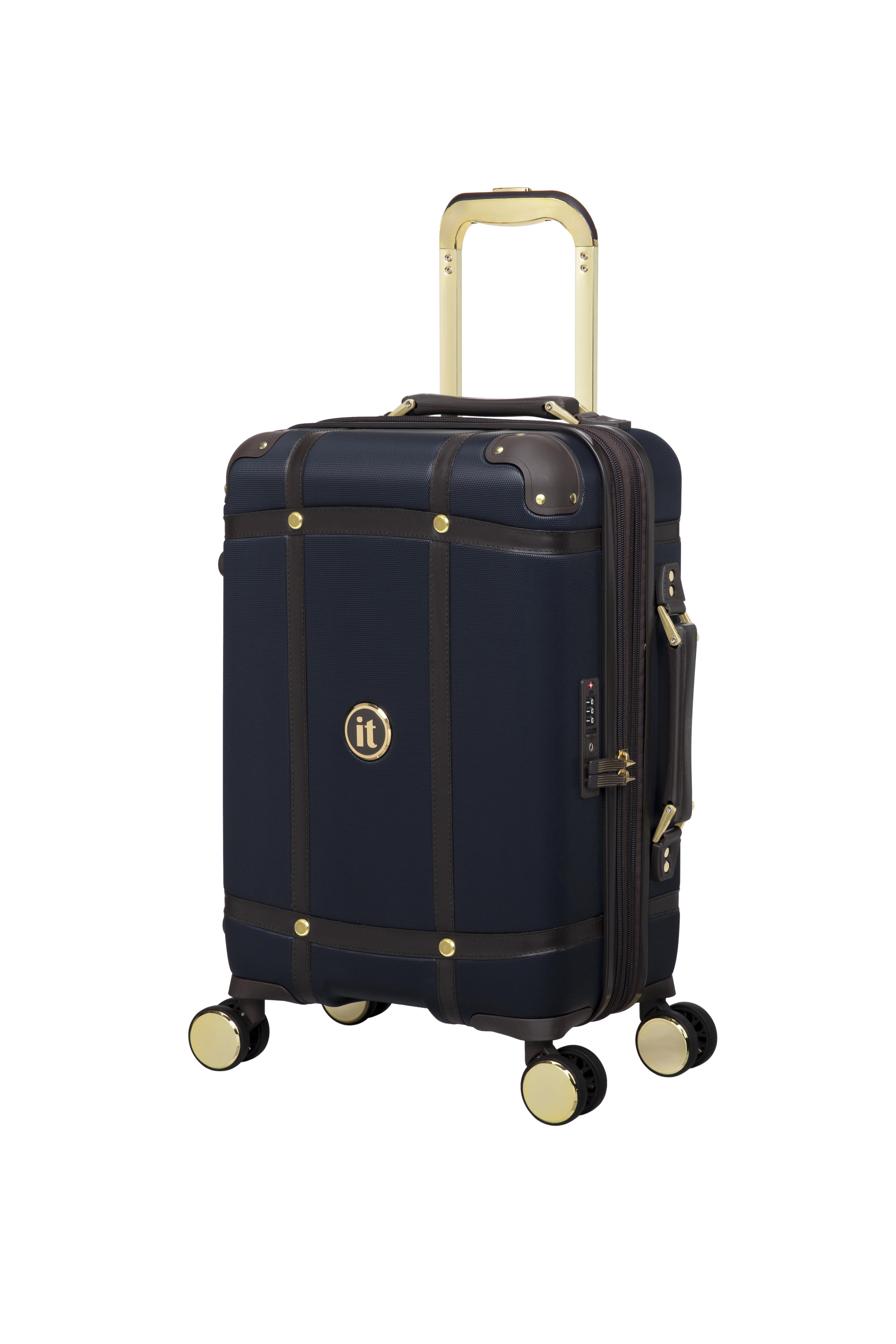 it luggage Superiority 3 Piece Hardside 8 Wheel Expandable Spinner Set, Blueberry
