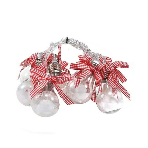 Twfbrm Christmas Tree Decorations Luminous Bow Tie String Lights 10 Led Fairy Lights Battery-Powered Copper Wire Ribbon Bows Lights for Halloween Xmas Tree New Year Wedding Party Decor