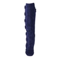 thumbnail image 4 of FSJ Women Classic Side Zipper Knee High Boots Chunky Block Heels Fold Over Button Pointy Closed Toe Comfort Casual Wear Shoes Size 8.5 Blue, 4 of 4