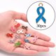 thumbnail image 4 of 30 Uds de Colgantes Macarena joyería DIY suministros de Aleación fabricación de Colgantes cinta Azul, 4 of 8