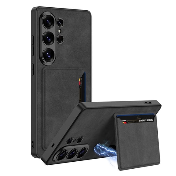 Case For Samsung Galaxy S26 Ultra, Magnetic Shell With Card Slot Wireless Charging Holder Cover