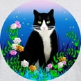 thumbnail image 3 of CafePress - Tuxedo Cat Among The Flowers Light T Shirt - Men's Classic Graphic T-Shirt, 3 of 4