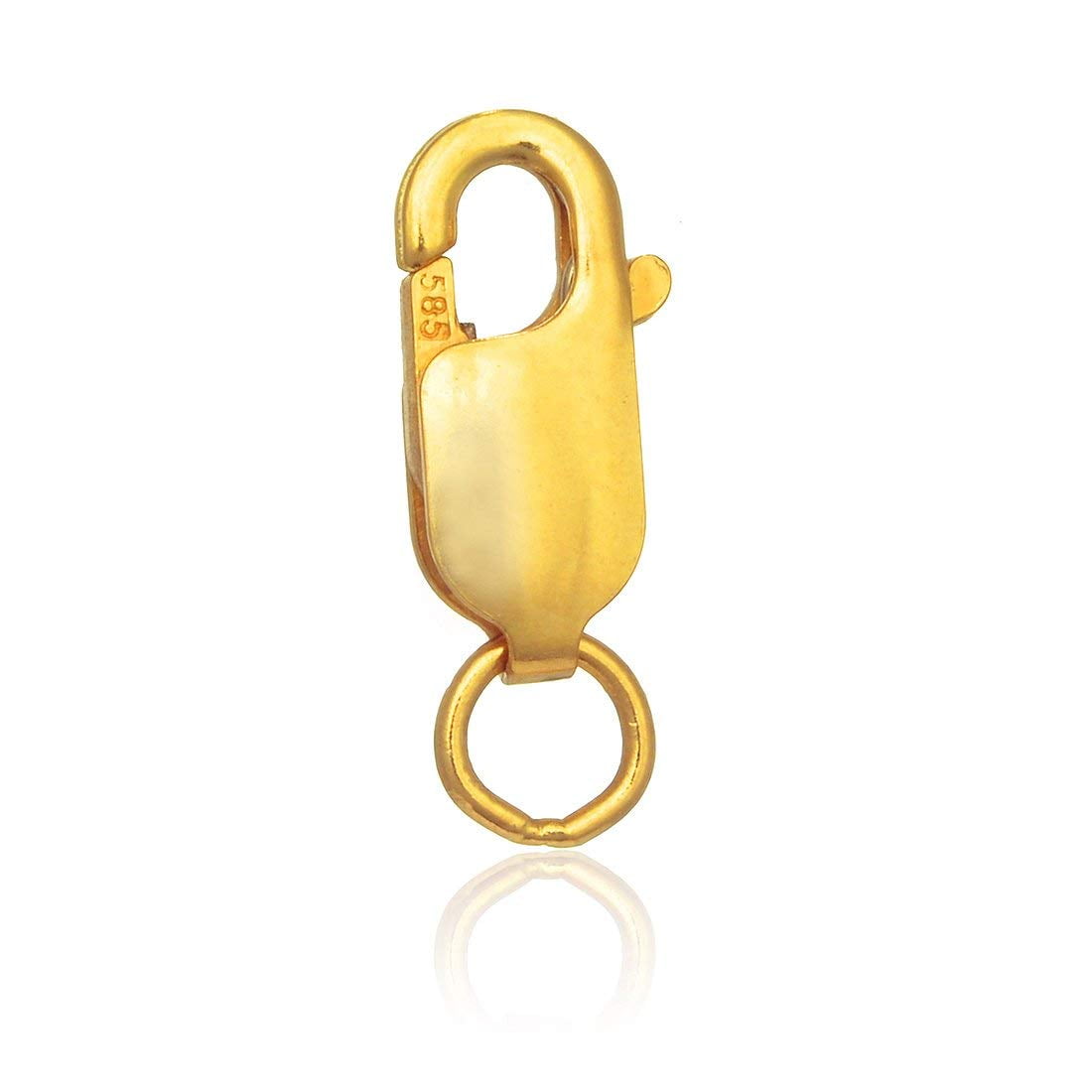 10kt Yellow Gold Lobster Claw w Ring - 13.6mm-18.3mm - Pack of 3