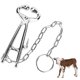 thumbnail image 1 of Plomo de nariz de vaca con cadena de acero para herramientas de etiqueta auricular para vacunador de ganado de granja, 1 of 10