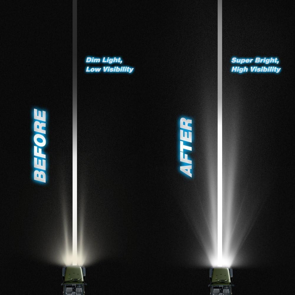 Nilight 2PCS 18w Flush Mount Lights Spot Work Driving Bar Off Road Led Jeep Truck Tacoma Bumper ATV UTV,2 Years Warranty