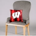 thumbnail image 3 of College Covers Everything Comfy Wisconsin Badgers 2 Sided Color Swept Decorative Pillow, 16", Made in the USA, 3 of 3