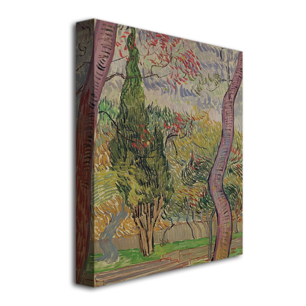 Trademark Fine Art "The Park At Saint-Paul" Canvas Wall Art by Vincent van Gogh