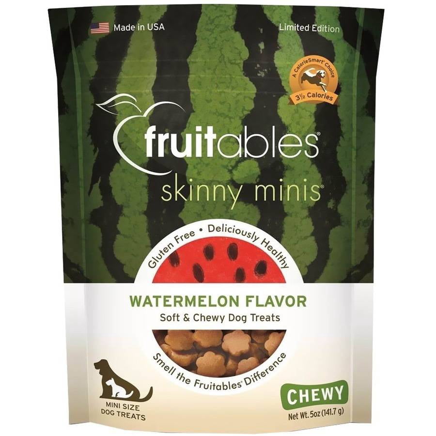 Fruitables Skinny Mini Dog Treats Watermelon Flavor, 5 oz