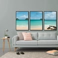 thumbnail image 2 of IDEA4WALL Framed Canvas Wall Art for Living Room, Bedroom Ocean Sea Beach Canvas Prints for Modern Home Decoration Ready to Hang, 2 of 4