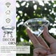 thumbnail image 5 of Pisapapeles de cristal de diamante de 80 mm (3,1 pulgadas) con forma de diamante grande con soporte Joyas de cristal Centros de mesa para decoración de bodas en el hogar (transparente), 5 of 5