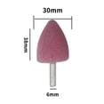 thumbnail image 1 of 1pcs Tête de Polissage Tête de Roue Abrasive Montée pour Outil Rotatif Tige 6mm, 1 of 11