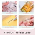 thumbnail image 3 of NIIMBOT D101 Labels, 1"x 2.36"(25x60mm) Thermal Sticker Label for D101 Label Maker, 1 Roll of 110 Papers(Clear), 3 of 7