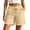 Beige, variant on Gtoiithly Women's Summer Elastic High Waist Drawstring Wide Straight Leg Relaxed Fit Casual Shorts with Deep Pockets White XL