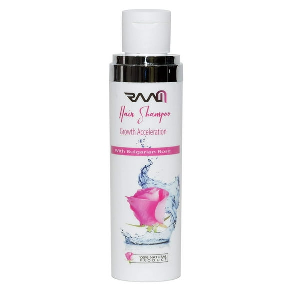 RAAM Hair Shampoo - with Bulgarian Rose | Growth Acceleration | 100% Natural Product | NO Paraben & Sulfate | 100ml