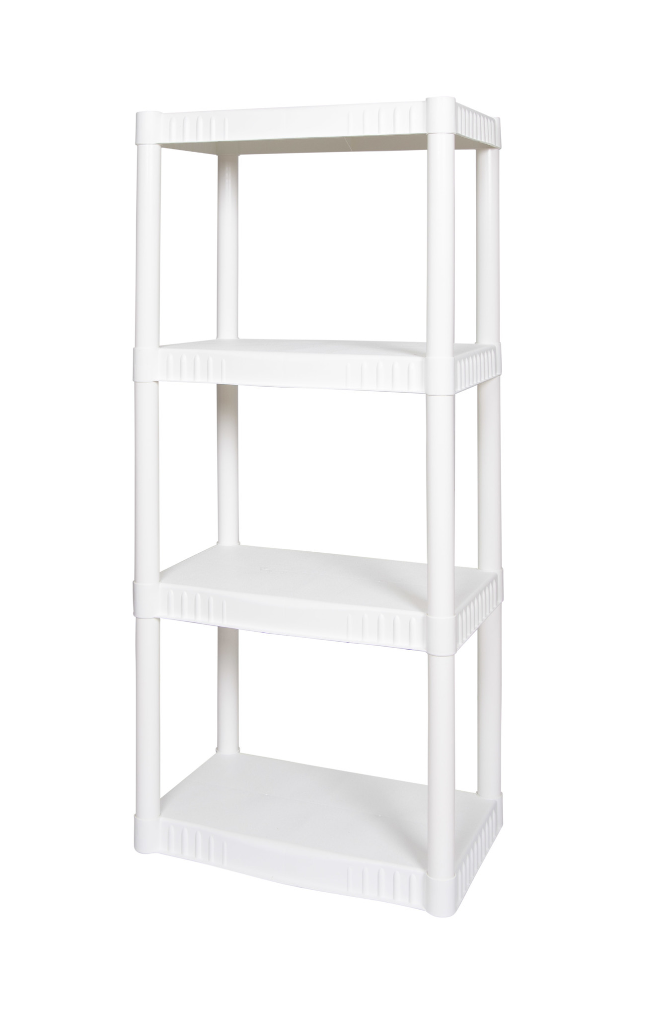 Plano 22"W x 14"D x 48"H 4 Shelves Plastic Garage Shelf Unit, White, 200 lb Capacity - image 2 of 2