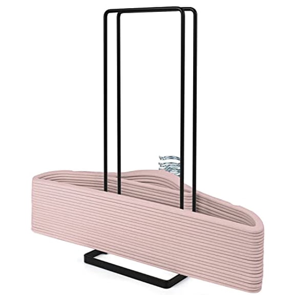 Hanger Storage Stacker Stand,Holds Up 110 Wire Clothes Hangers for Laundry Room Closet Space Saving,Portable Sturdy Organizer Rack Holder Adult and Child Hangers,Keep Tidy