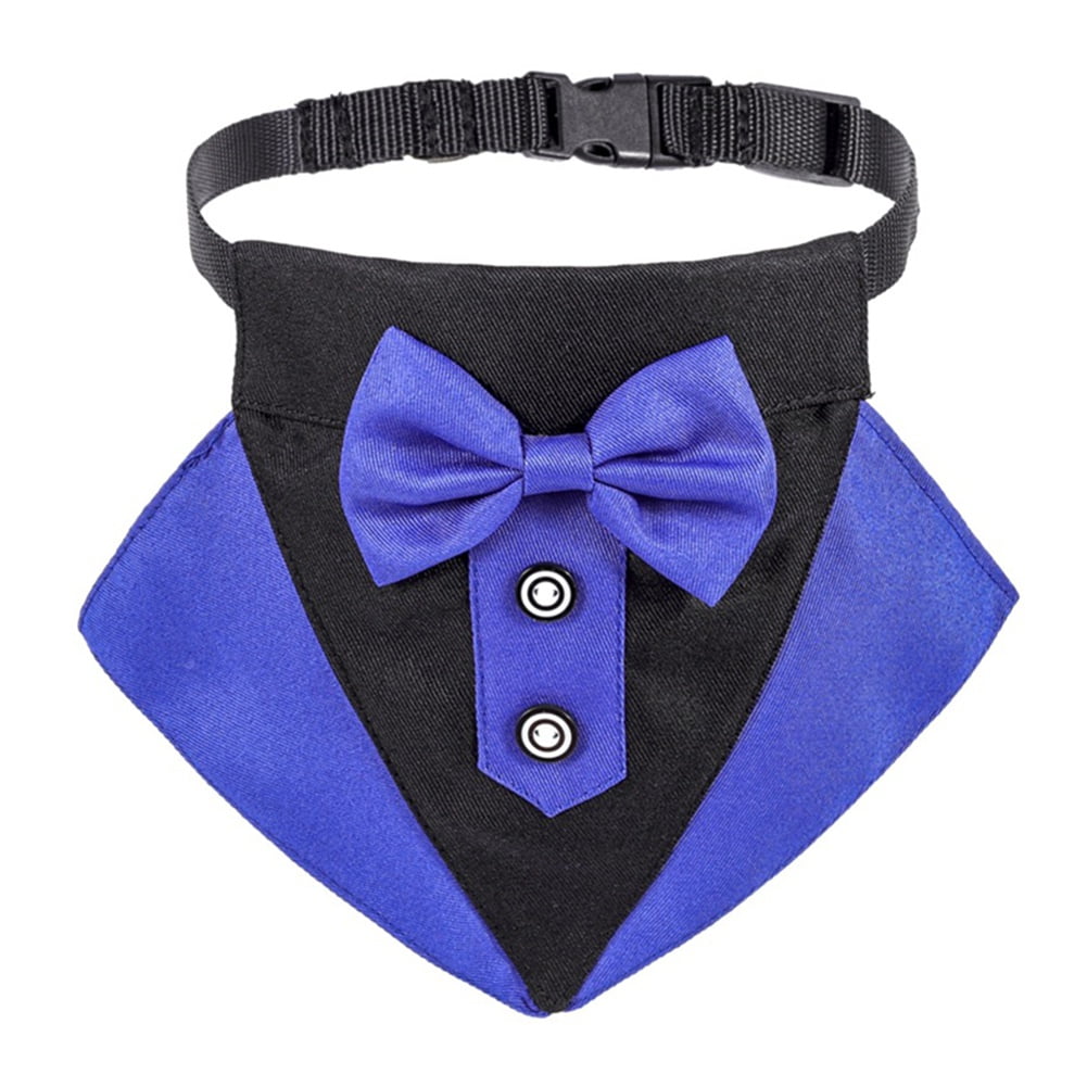 Formal Dog Tuxedo Bandana Dog Wedding Bandana Dog Collar with Bow Tie