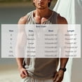 thumbnail image 3 of Men's Cotton Linen Henley Tank Top, V-Neck with Button Placket, Breathable Sleeveless Shirt for Beach Days, Summer Vacations and Casual Warm Weather Wear, Big and Tall Sizes S-3XL Gray, 3 of 5