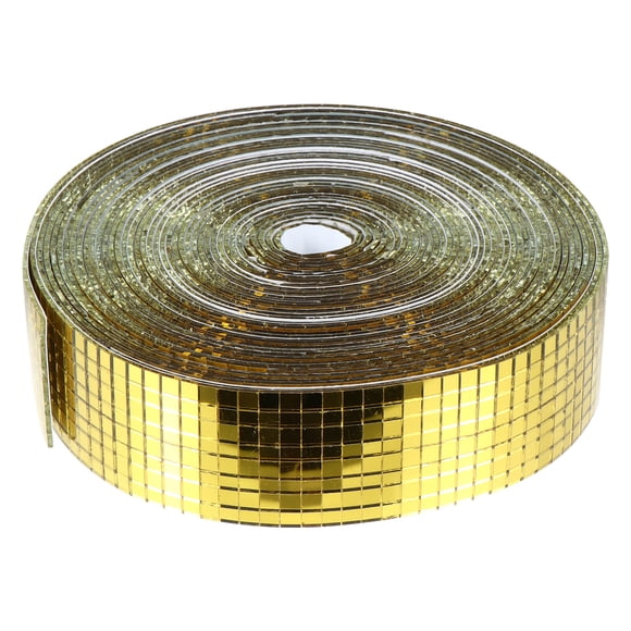 1 rollo de espejos de mosaico cuadrados autoadhesivos, azulejos de mosaico, accesorio para manualidades DIY