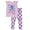 Purple, variant on Disney Lilo & Stitch Outfits for Girls Short Glitter Ruffle Sleeve Shirt & Stretch Leggings Set for Toddler (Purple, 3T)